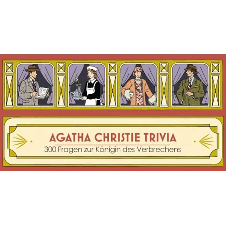 Laurence King Agatha Christie Trivia, 300 Fragen zur Königin des Verbrechens, 182 x 76mm - Kartenspiel für Agatha Christie Fans