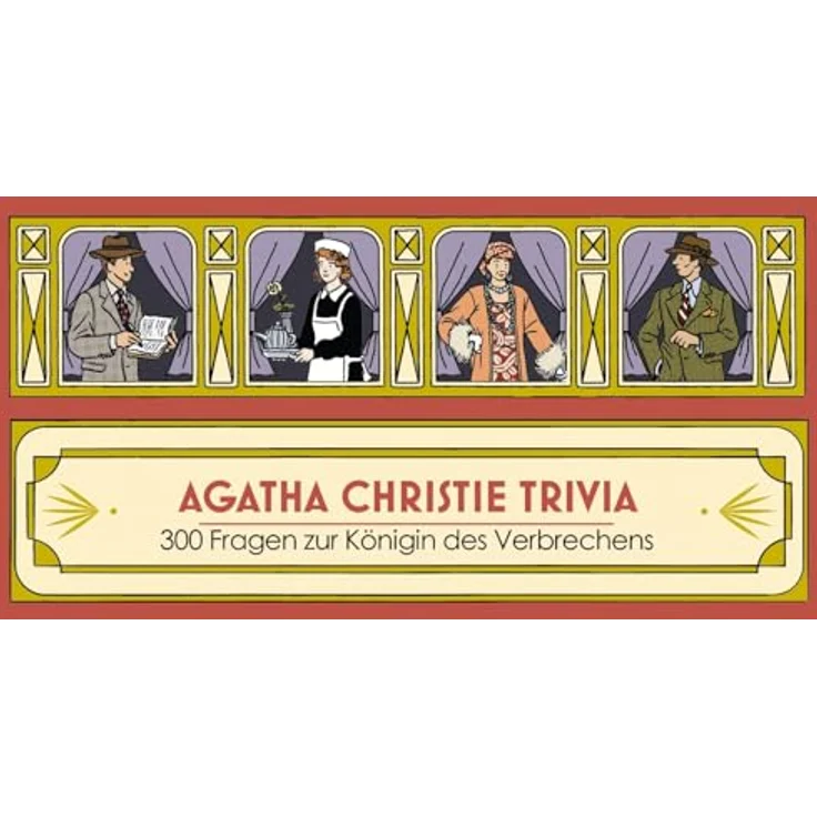 Laurence King Agatha Christie Trivia, 300 Fragen zur Königin des Verbrechens, 182 x 76mm - Kartenspiel für Agatha Christie Fans – Bild 1