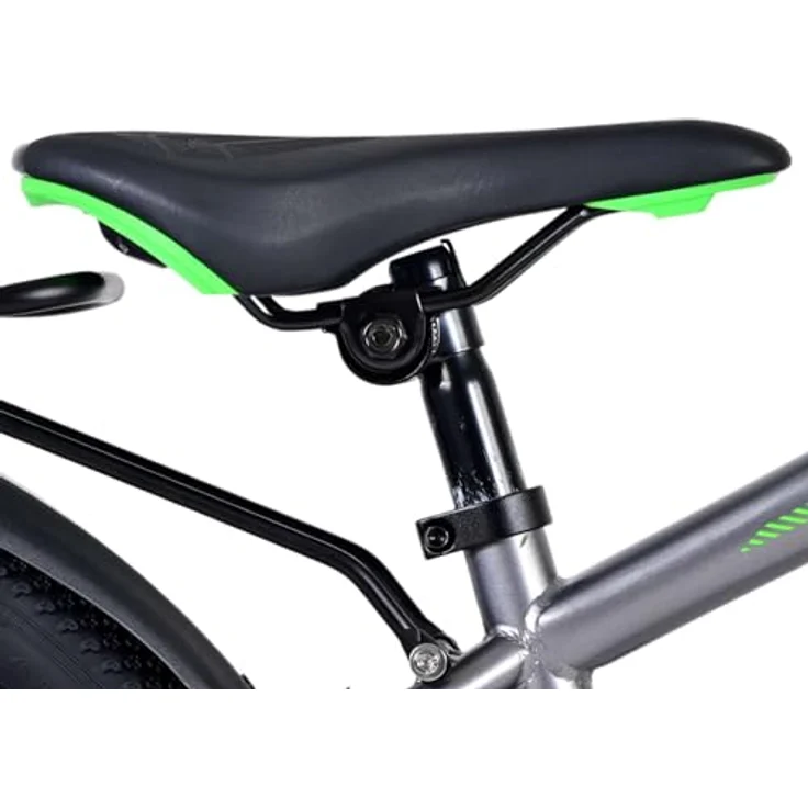 Volare Cross 24", Kinderfahrrad mit Handbremse, Rücktrittbremse, Gepäckträger und LED-Lichtern, dunkelgrau – Bild 7