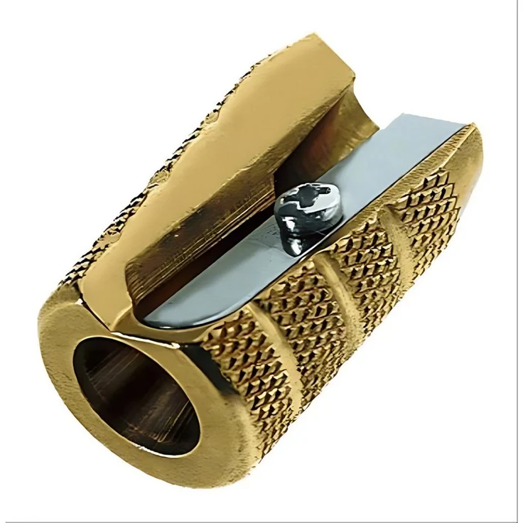 M R Anspitzer M+R Spitzer Messing Granate, hochwertiger Anspitzer für Bleistifte mit normal starkem Durchmesser