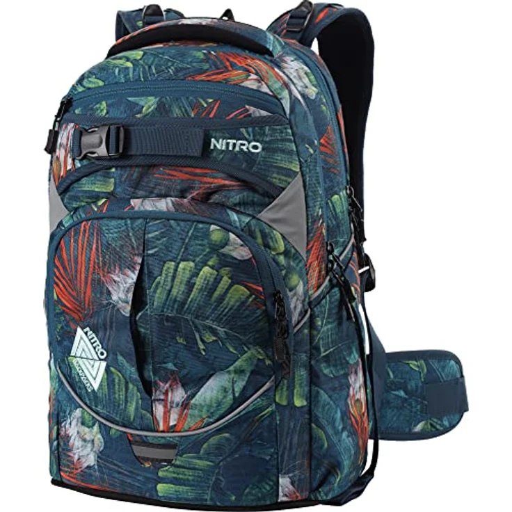 Nitro Superhero Schulrucksack, Rucksack, abnehmbarer Hüftgurt, robuste Bodenplatte, Thermotasche, 30 L – Bild 1
