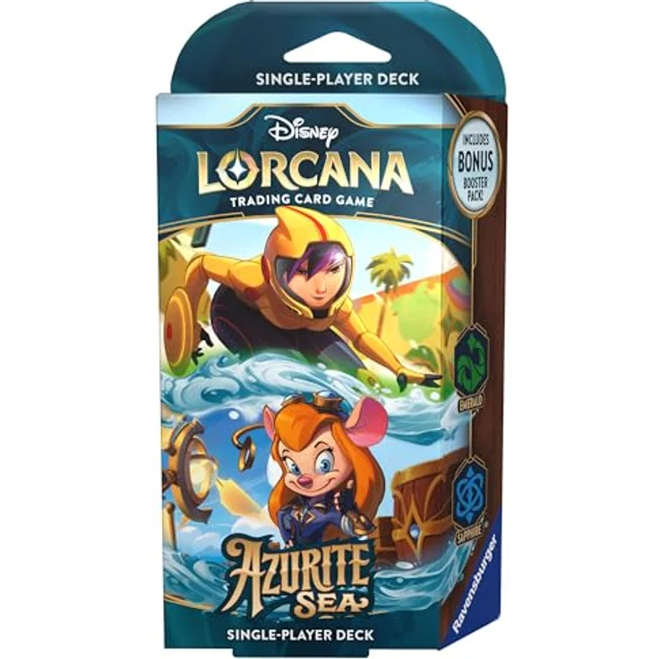Ravensburger Disney Lorcana Trading Card Game: Azurite Sea - Emerald and Sapphire Deck (Englisch) – Bild 2