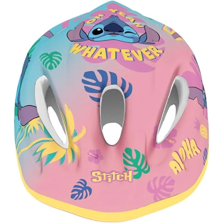 sarcia.eu Disney Stitch Kinderfahrradhelm für Mädchen, verstellbar 52-56 cm, bunt, mit Belüftungsöffnungen und gepolstertem Innenraum – Bild 5