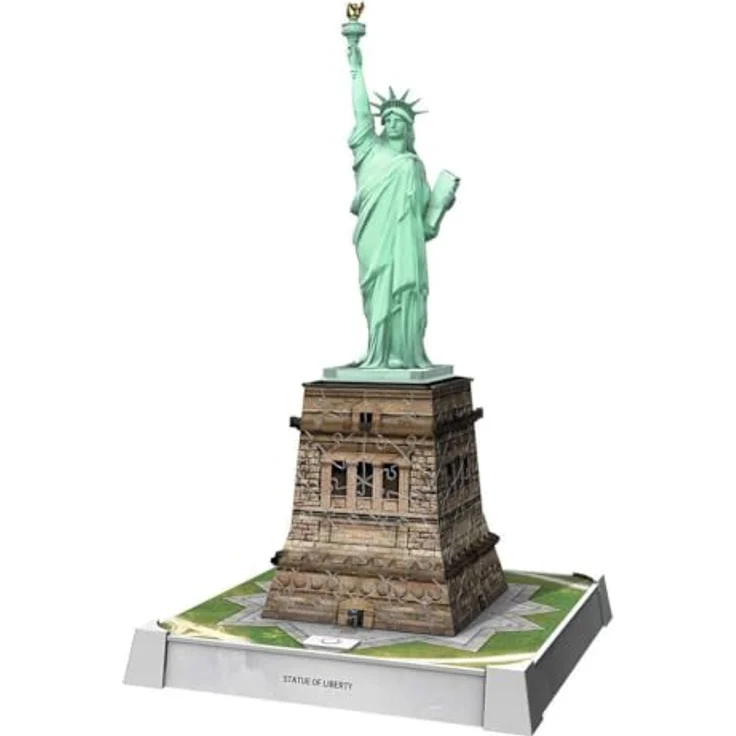 Ravensburger 3D Puzzle Iconics: Freiheitsstatue - mit LED Beleuchtung und 3 Beleuchtungsmodi, 108 Kunststoff-Puzzleteile – Bild 5