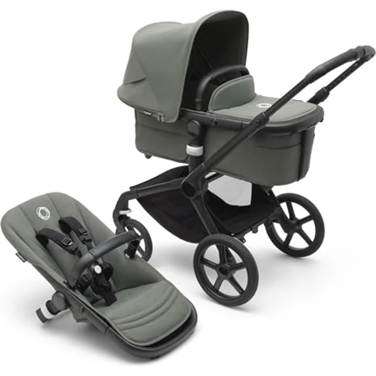 Bugaboo Fox 5 Kinderwagen 2-in-1 - Black / Forest Green Grün dunkel – Bild 2
