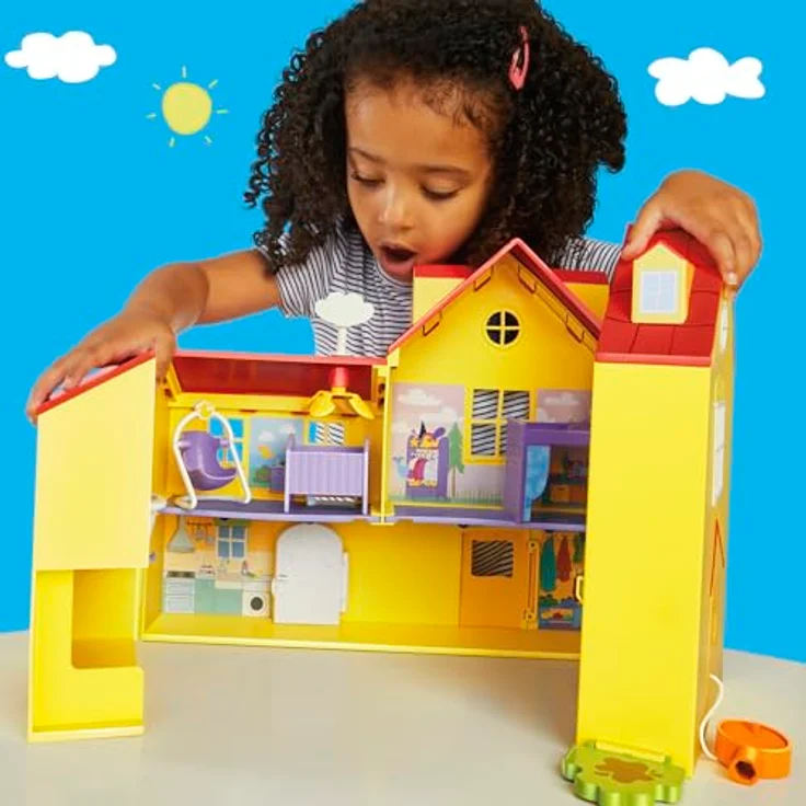 Hasbro Peppa Pig Puppenhaus, Peppas großes Haus mit 7 Zimmern und Zubehör, für Kinder ab 3 Jahren – Bild 3