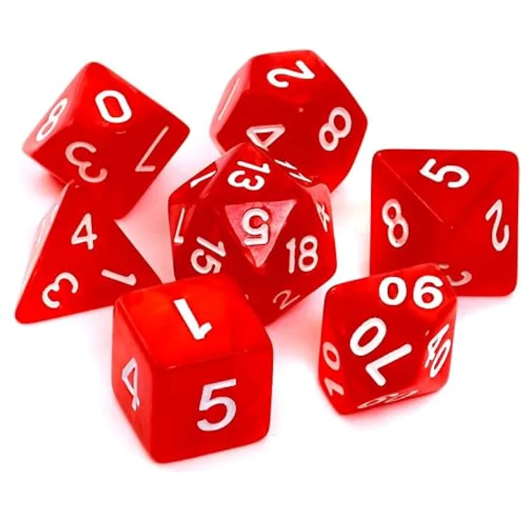 Knochen Set REBEL RPG - Perle - Rot