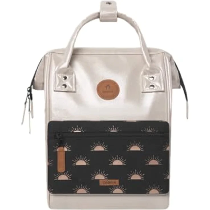 Cabaia Adventurer Iridescent, Kinderrucksack S 32 cm, beige, 100% Polyurethan, 23 cm x 13 cm x 32 cm – Bild 7