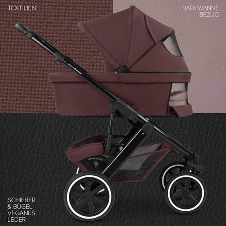 ABC Design Kombi-Kinderwagen Salsa 5 Air Set - Flexibel, komfortabel und praktisch - Umbra – Bild 2