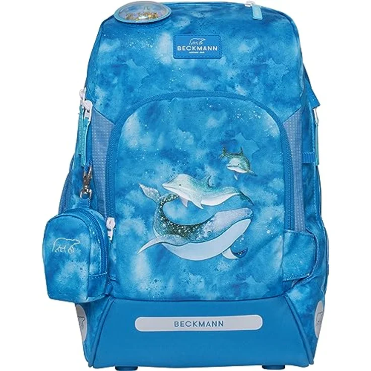 Beckmann Active Air FLX Space Mission, Schulrucksack Set (6tlg., blau) mit Laptopfach, Sportrucksack, Federmappe und Regenhülle – Bild 2
