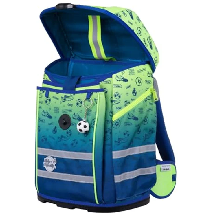 McNeill Schulranzen Perfecto (5-tlg) mit atmungsaktiver Rückenpolsterung, Höhenverstellbaren Gurten, Volumen 22 l, Polyester – Bild 6