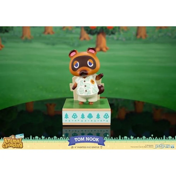 First 4 Figures Animal Crossing: New Horizons – Tom Nook Statue, handbemalte PVC-Figur, 22 cm, offizielle Sammleredition – Bild 2