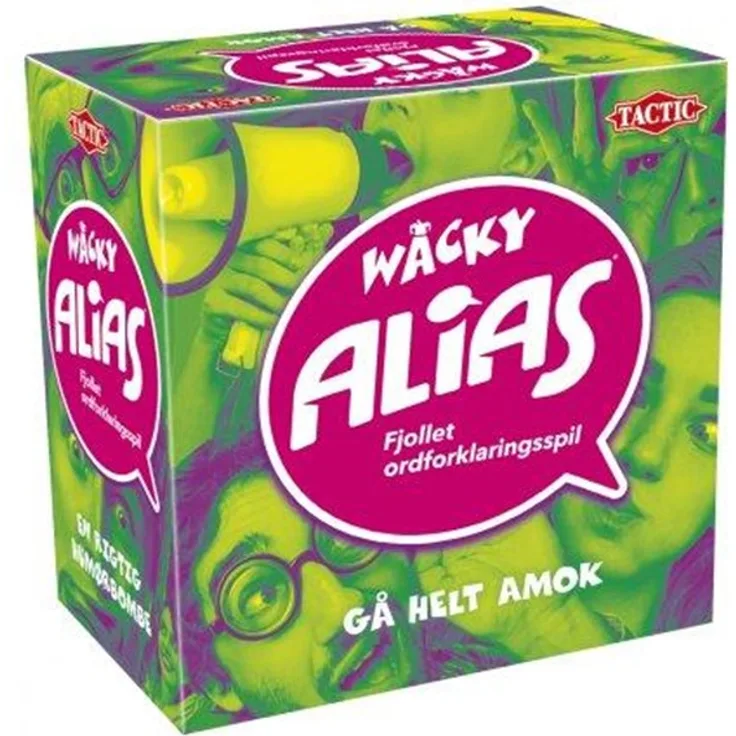 Tactic Snack Play Alias: Wacky, Brettspiel mit neuen Erklärungsmodi und humorvollen Herausforderungen