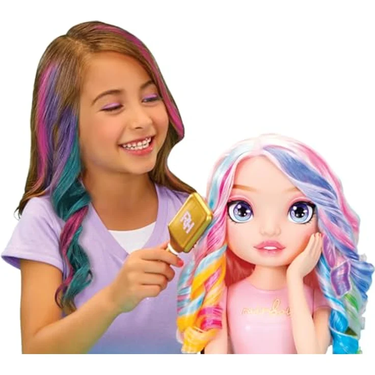 Rainbow High Bella Styling Head Playset, Frisier- & Schminkkopf mit 4-in-1 Spielmöglichkeit, geeignet für Haarstyling und Nail Art - Preisvergleich – Bild 4