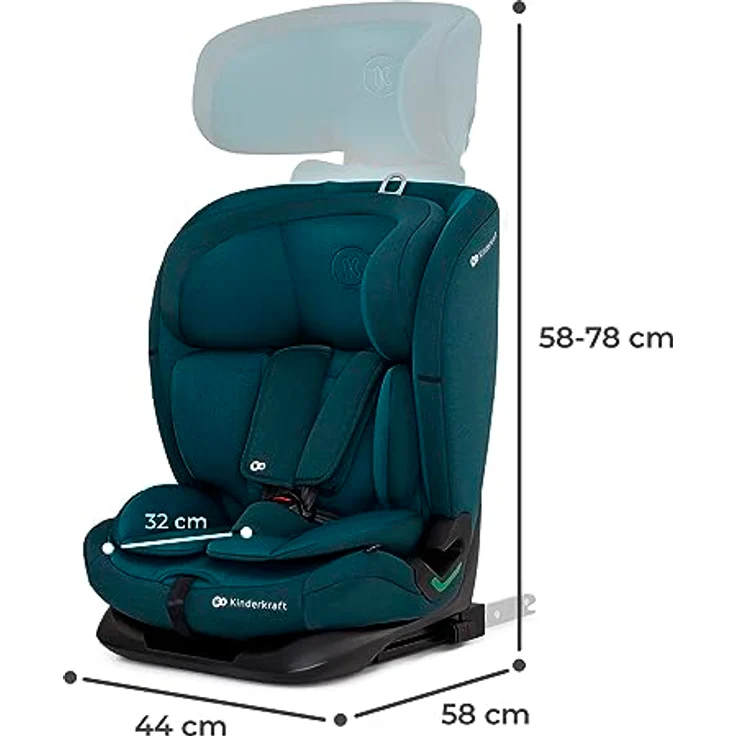 KinderKraft Oneto3, Kindersitz i-Size ECE R129, 76-150 cm, Side Protect und H-Guard System, komfortabler Sitz – Bild 3