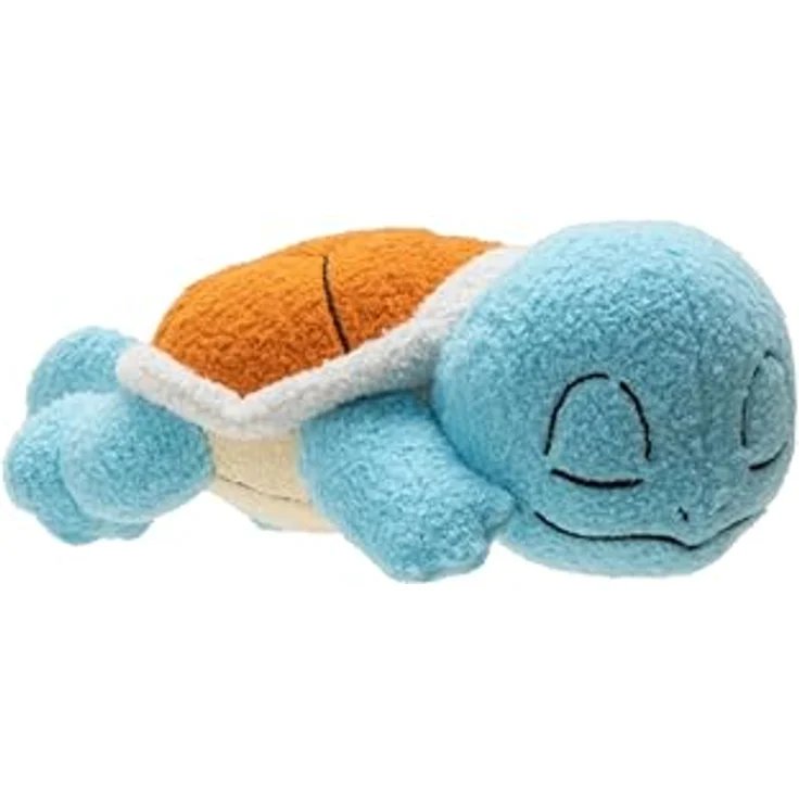 Jazwares Pokémon Schlafende Plüschfigur Schiggy, 12 cm, super weich und perfekt zum Kuscheln – Bild 6