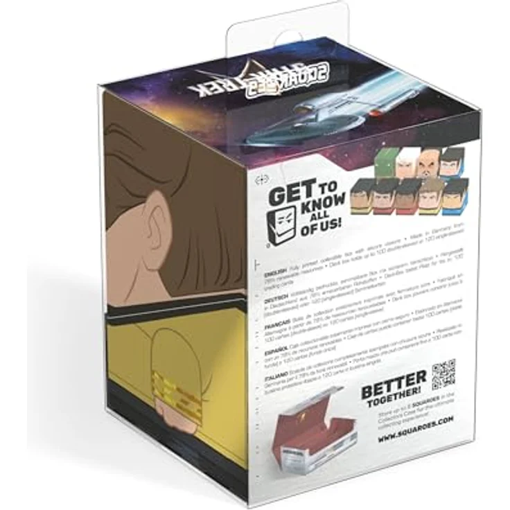 Ultimate Guard Squaroes Squaroe Star Trek: The Original Series ST010 - Captain Kirk, Deck-Box für bis zu 100 Spielkarten – Bild 9