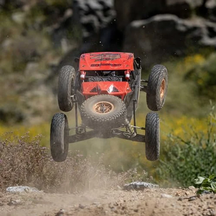LOSI 1/6 8IGHT Super Lasernut 6S 4X4 RTR Brushless Desert Buggy, rot, mit 80 km/h Spitze und vollmetall 4WD Antriebsstrang – Bild 4