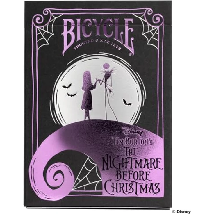 Bicycle 10044157 Nightmare Before Christmas, White Kartenspiel mit Jack Skellington Motiv – Bild 2