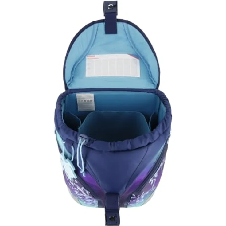 Herlitz Grundschulrucksack SoftLight Plus, Greenline Blue Ice, ergonomisch, 18 Liter, befüllt mit 16-teiligem Etui, Sportbeutel und Brotdose – Bild 5