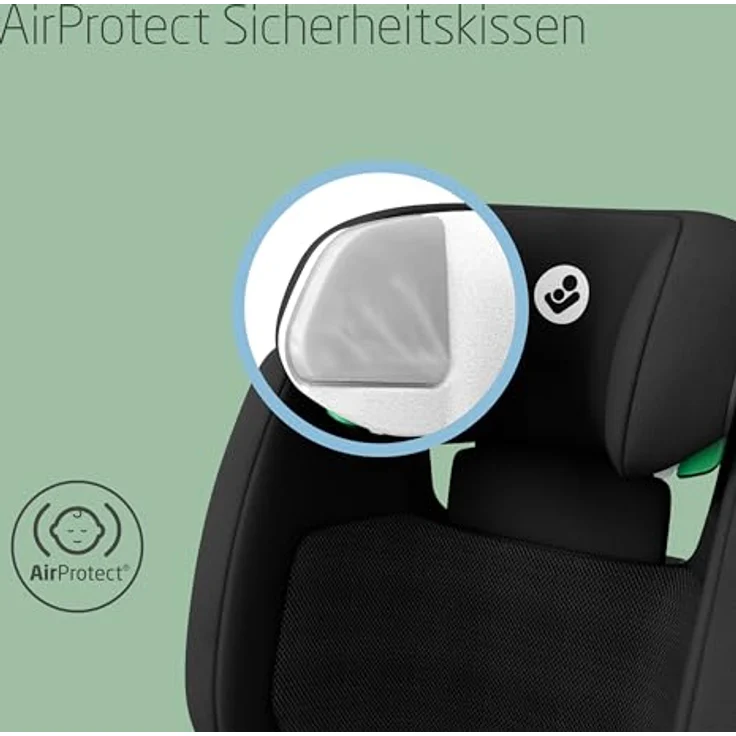 Maxi-Cosi RodiFix S Comfort i-Size, verstellbarer Kindersitz mit ISOFIX, 3 Liegepositionen, G-CELL und AirProtect Schutz, Authentic Black – Bild 6