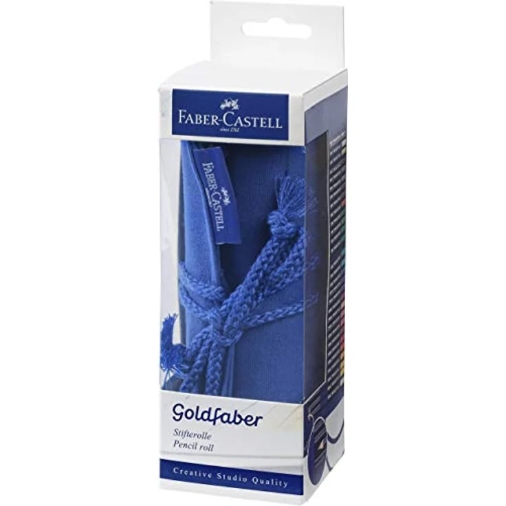 Faber-Castell 114752 - Stifterolle Goldfaber mit 27 Stiften, 1 Bleistift 2B, 1 Spitzer - Intensiver Farbauftrag, Baumwoll-Stifterolle, bruchgeschützte Mine – Bild 3