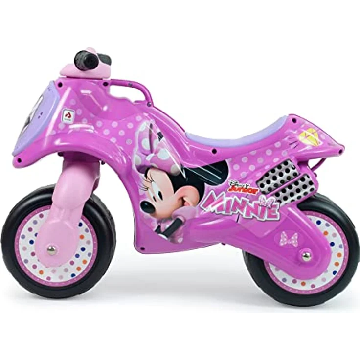 INJUSA - Moto Laufrad Neox Minnie Mouse, Ride on für Kinder von 18 bis 36 Monaten, breite Kunststoffräder, Tragegriff, dauerhafte wasserfeste Dekoration, Rosa – Bild 2