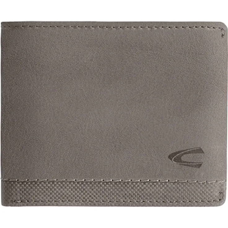 camel active Nimbus Herren Geldbörse RFID Querformat Leder Klein Grau
