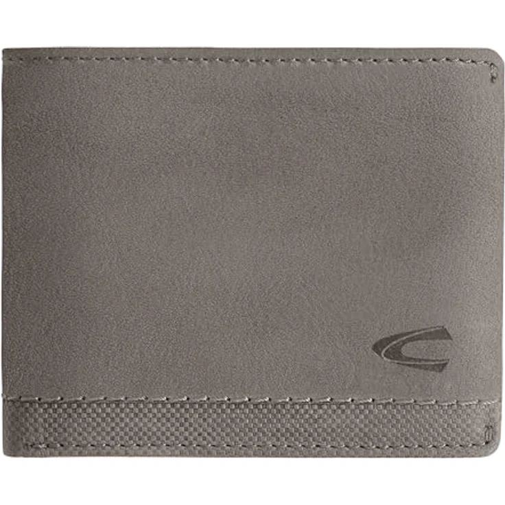camel active Nimbus Herren Geldbörse RFID Querformat Leder Klein Grau – Bild 1