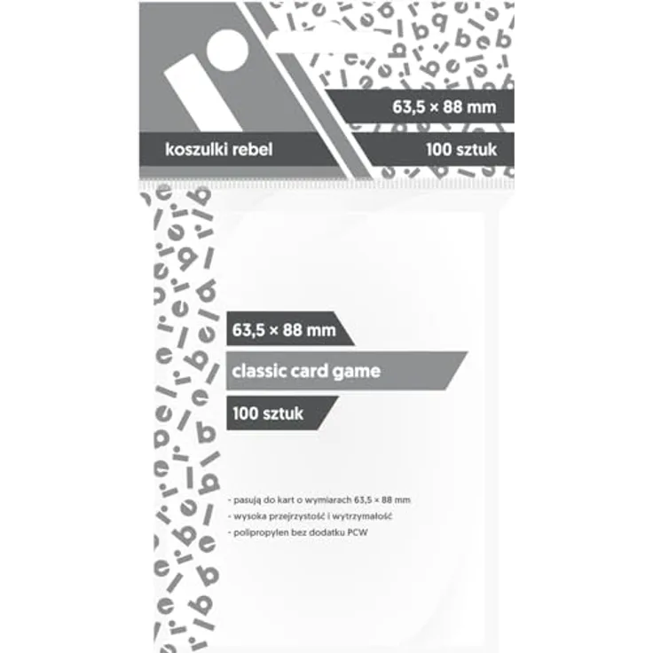 Asmodee Kartenhüllen (63x88mm) für Sammelkarten, hohe Transparenz, 100 Stück, farblos