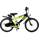 Volare Kinderfahrrad 18 Zoll MTB BMX Rad Sportivo Gelb 2075, Seitenständer, Schutzbleche, Trinkflasche, Kettenschutz