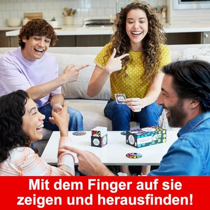 Mattel Games IF YOU WERE A PARTY GAME - Partyspiel für Erwachsene mit witzigen Fragen und Abstimmung durch Fingerzeigen, mit Karten und Punktezählern, für 3-8 Spieler, HYB61 - Preisvergleich – Bild 2