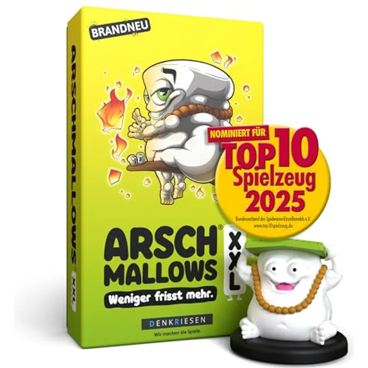 D&R Denkriesen ARSCHMALLOWS® XXL Kartenspiel mit 120 Karten und verrückten Aktionen, nicht geeignet für Kinder unter 3 Jahren