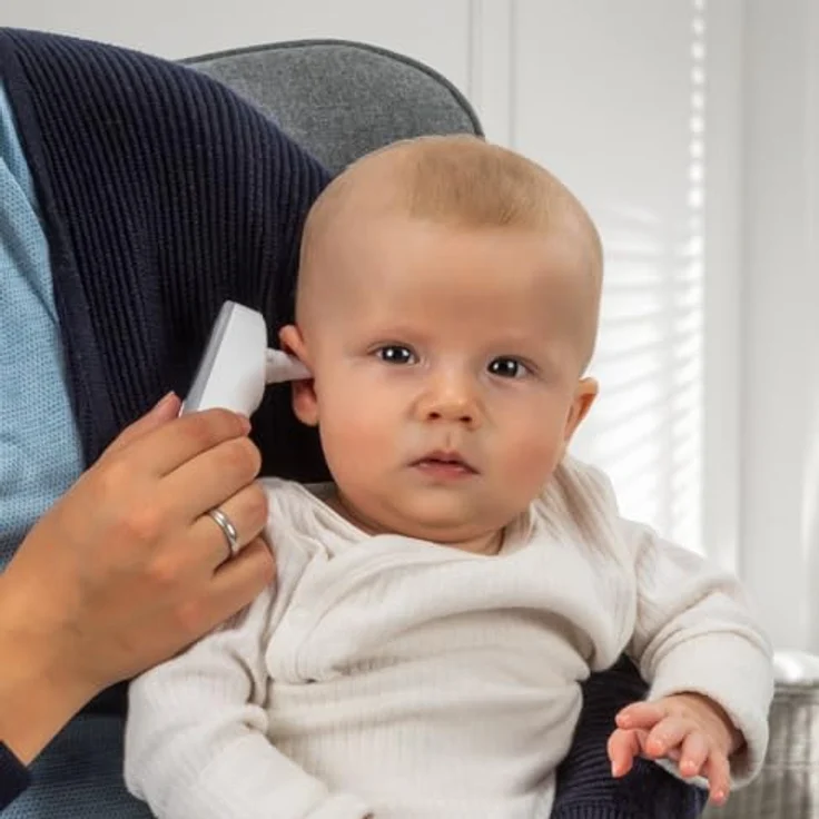 Reer Infrarot-Thermometer, Körpertemperaturmessung für Ohr und Stirn, mit Babymodus und beleuchtetem Display – Bild 9