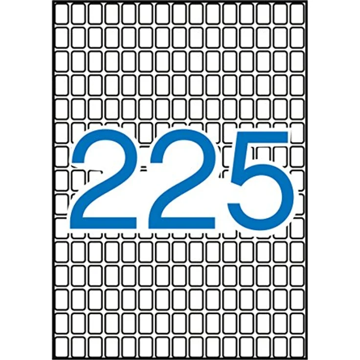 APLI 1857, Etiketten A5, weiß, 8,0 x 12,0 mm, 15 Blatt, permanent klebend, exzellente Druckqualität für Inkjet, Laser und Handbeschriftung – Bild 2