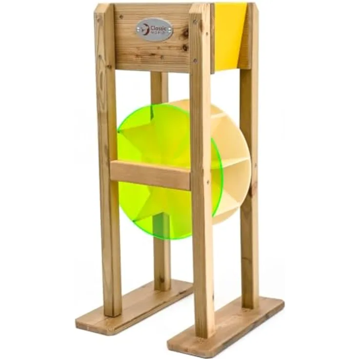 Classic World Sandtrichter aus Holz mit Mühle, umweltfreundliches Sandspielzeug für Kinder ab 3 Jahren, ungiftig und kreativitätsfördernd