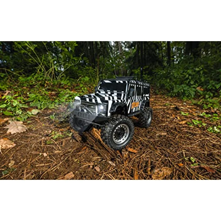 Carson Modellsport 500404239 1:8 Land Rover Defender 100% RTR Safari - Ferngesteuertes Auto, RC Fahrzeug, inkl. Batterien und Fernsteuerung, Geschwindigkeit km/h, Fahrzeit 20 min, Mehrfarbig – Bild 4