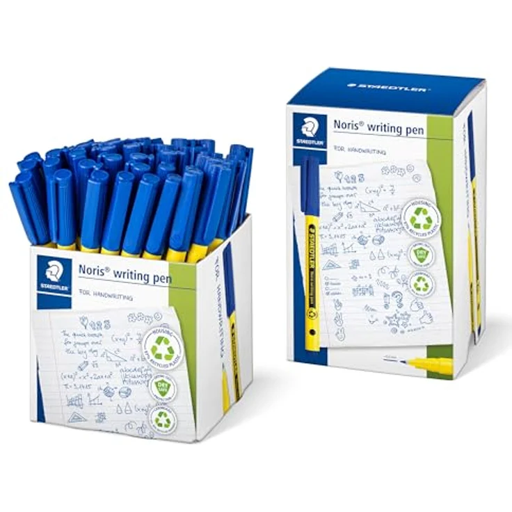 Staedtler Noris Writing Pen 307, Fineliner in Blau mit druckbeständiger Spitze und DRY SAFE Technologie – Bild 1