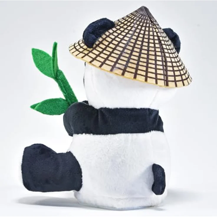 Kögler Kuscheltier Labertier Panda Bär Bao Bao mit Hut & Bambus spricht alles nach 18cm, Batterien inklusive – Bild 3