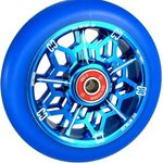 Core Action Sports Stuntscooter Core Hex Hollow Stunt-Scooter Rolle 110mm Navy Blau, Aluminium 6061, ABEC-9 Kugellager, 88A Rollenhärte