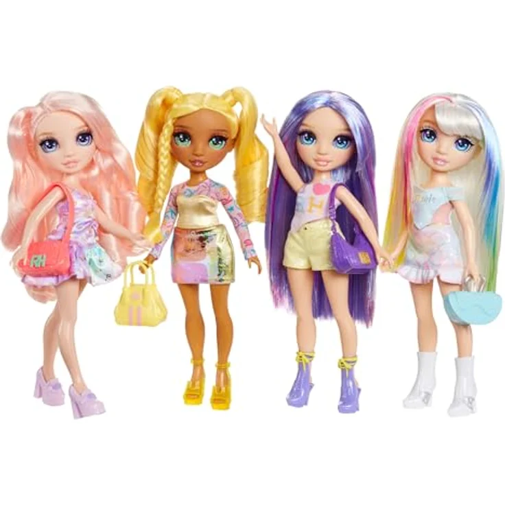 Rainbow High Anziehpuppe My Fashion Style Fashion Dolls - Sunny, modischer Street Look mit Handtasche – Bild 6
