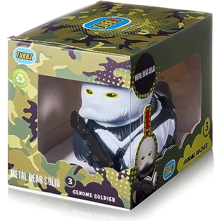 TUBBZ Box-Ausgabe Genome Soldier, Sammler-Vinyl-Gummiente Figur, 9 cm groß, offizielles Metal Gear Solid Merchandise – Bild 2
