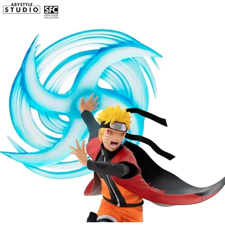 ABYstyle Naruto - Uzumaki Naruto SFC, PVC-Sammelfigur, Höhe 19 cm, Maßstab 1:10, Sage-Modus mit Wind Style: Rasenshuriken-Technik – Bild 6