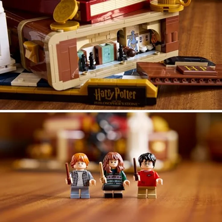LEGO Harry Potter Stein der Weisen Sammleredition, Modellbau-Set mit Hedwig Eulenfigur und 3 Minifiguren, kreatives Geschenk für Erwachsene - 76466 – Bild 5