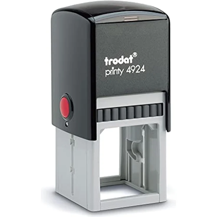 trodat Ersatzstempelkissen 6/4924, schwarz, 2er Pack für saubere Abdrucke 4,0 x 4,0 cm – Bild 2