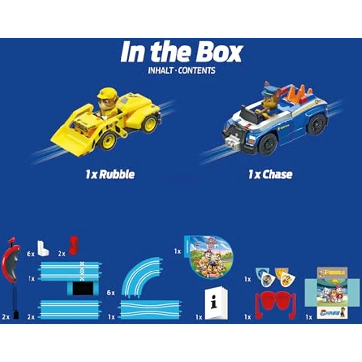 Carrera First PAW Patrol, On The Double – Spielbahn mit Chase & Rubble, Flip-Elemente und kinderfreundliche Handregler für Kinder ab 3 Jahren, batteriebetrieben – Bild 5