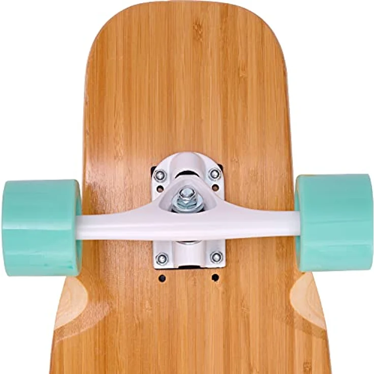 Apollo Dancer Longboard Bora, 46 x 9,5 Zoll, ABEC 9 Kugellager, Cruiser Longboard, Bambusholz, inklusive T-Tool – Bild 4