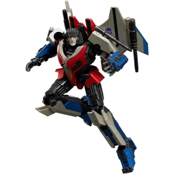 Dickie Blokees Transformers Starscream Bausatz, bewegliche Figur mit 20 Gelenken und beleuchteten Augen, 87 Teile, 12,6 cm – Bild 4