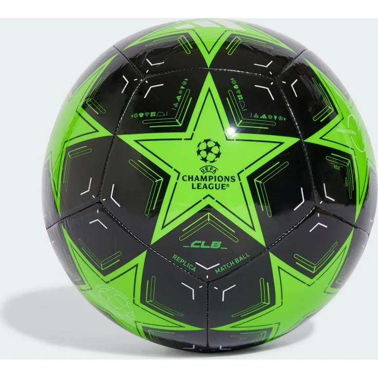 adidas Performance Fußball UCL 24/25 LEAGUE PHASE CLUB BALL, Maschinengenähte Oberfläche, Butyl-Blase, Freizeit und Training, schwarz/weiß