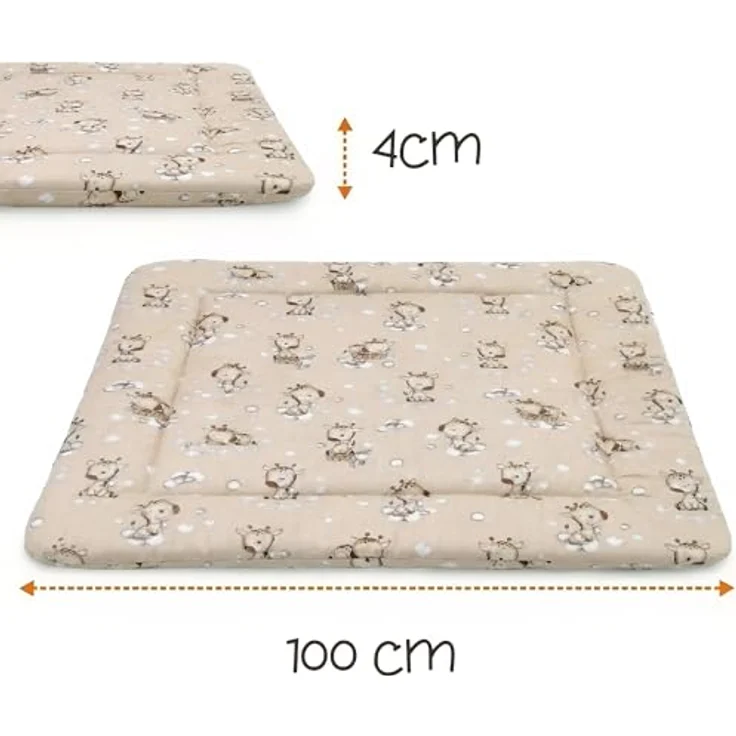 Totsy Baby Krabbeldecke Krabbelmatte – Faltbare Spielmatte für Baby, waschbar, Oeko-Tex-zertifiziert, großzügige Fläche, hautfreundlich, modernes Design – Bild 2